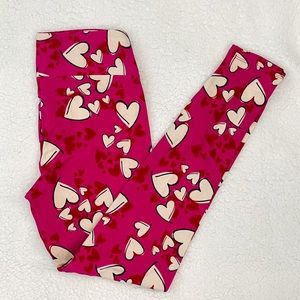 LuLaRoe OS Leggings - Hearts